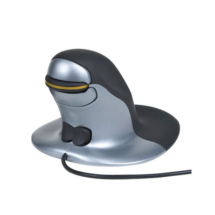 Slika Mala ergonomska miška Pingvin Vertical, brezžična